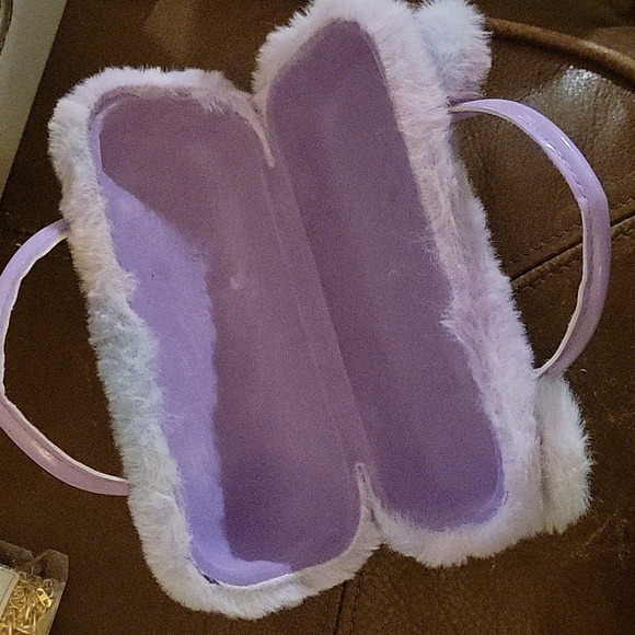 Purple Plush BearEyeglass holder Case Pre-loved - Picture 2 of 6